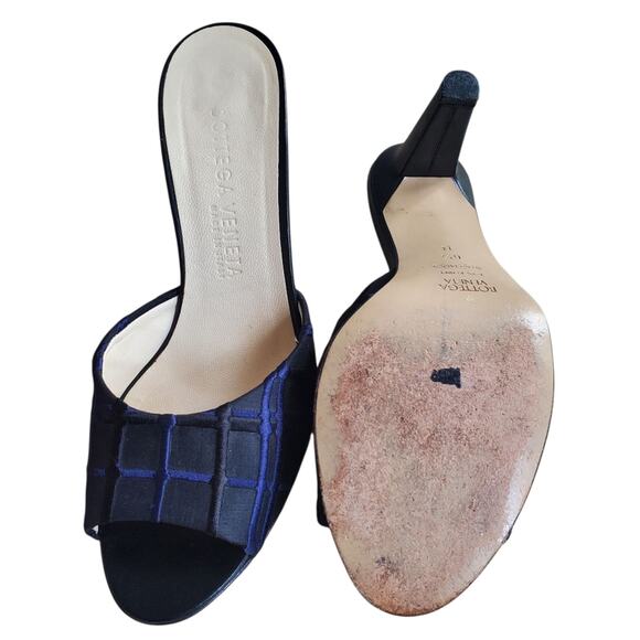 Bottega Veneta Vintage Navy Embroidered Mule Sandals (6.5 B) - Picture 6 of 8